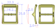 Center Bar Buckle