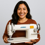 JUKI DDL-5550N High-Speed Single Needle Lockstitch Industrial Sewing Machine With Table and Servo Motor