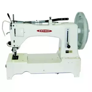 ​Consew 733R-6 Extra Heavy Duty Long Arm Single Needle Drop Feed Alternating Presser Feet Lockstitch Industrial Sewing Machine With Table and Servo Motor​