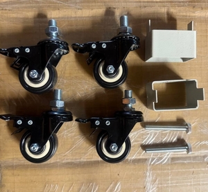 Caster Locking Wheels KIT for T-Leg Table