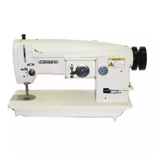 ​Consew 199RB-3A-2 Single Needle Drop Feed Zig-Zag Lockstitch Industrial Sewing Machine​ With Table and Servo Motor