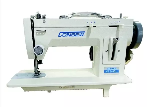 Consew CP146RL Portable Single Needle Zig-Zag Walking Foot Industrial Sewing Machine