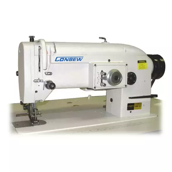 Consew Model 146RB-1A-1 Single Needle, Drop Feed, Walking Foot, Zig-Zag Lockstitch Industrial Sewing ​Machine With Table and Servo Motor